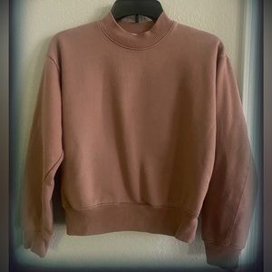 Cropped Fleece Sweatshirt